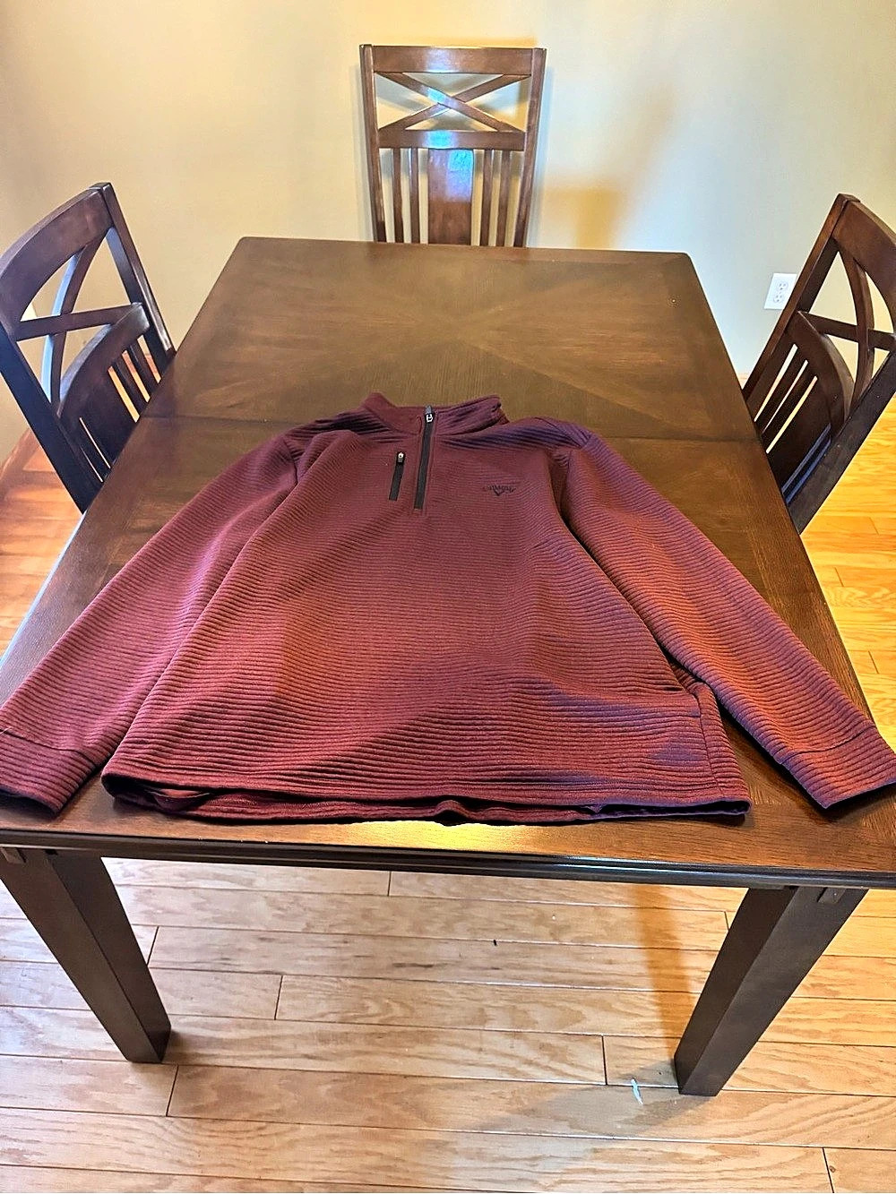 Callaway Men's Quarter-Zip Pullover XXL Burgundy